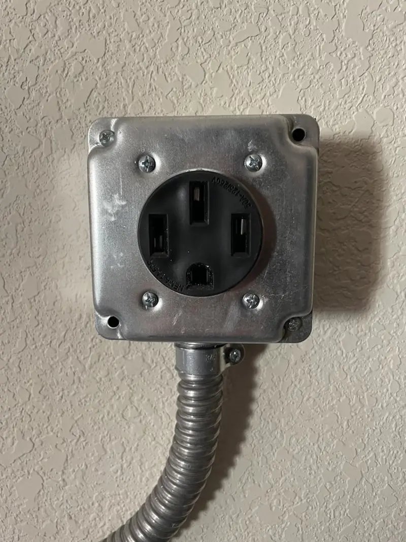NEMA 14-50 outlet installed for Smart Home Electrical in Tolleson